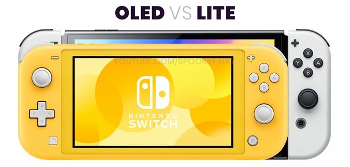 Сравнение размеров Switch OLED и Switch Lite