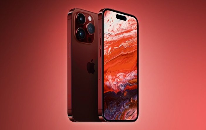 iPhone 15 Pro в новом бордовом цвете